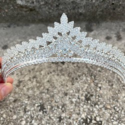 Daniela Gümüş Gelin Kına Tacı Özel Gün Aksesuar Kadın Taç Saç Aksesuarı-DANIELA-4 Daniela Gümüş Gelin Kına Tacı Özel Gün Aksesuar Kadın Taç Saç Aksesuarı-DANIELA-4