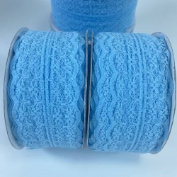 Turkuaz Dantel Kurdele 5 Cm 1 Top 25 Metre-DANTELKURDELE-1001