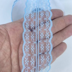 Turkuaz Dantel Kurdele 5 Cm 1 Top 25 Metre-DANTELKURDELE-1001