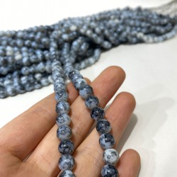 Füme Desenli Dizi Cam Boncuk 1 Dizi 8 Mm-DCB-1039 Füme Desenli Dizi Cam Boncuk 1 Dizi 8 Mm-DCB-1039
