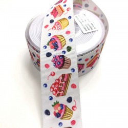 Cup Kek Desenli Grogren Kurdela 4 cm 1 mt-DGK-1026