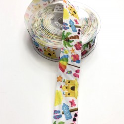 Yaz Desenli Grogren Kurdele 2,5 cm-DGK-1124