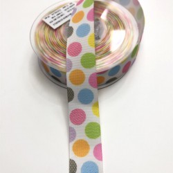 Renkli Desenli Grogren Kurdele 2,5 cm-DGK-1139