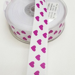 Mor Kalp Baskılı Kurdele 2,5 cm-DGK-1192