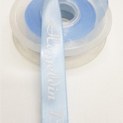 Mavi Hoşgeldin Baskılı Kurdele 2,5 cm-DGK-1198 Mavi Hoşgeldin Baskılı Kurdele 2,5 cm-DGK-1198