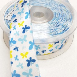 Baskılı Saten Kurdele 2,5 cm-DGK-1200