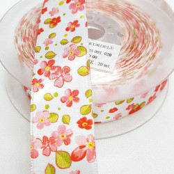 Baskılı Saten Kurdele 2,5 cm-DGK-1201