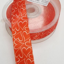 Baskılı Saten Kurdele 2,5 cm-DGK-1207