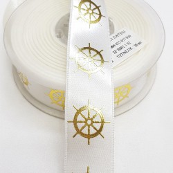 Baskılı Saten Kurdele 2,5 cm-DGK-1209