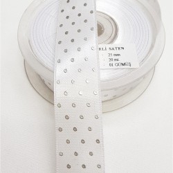Baskılı Saten Kurdele 2,5 cm-DGK-1216