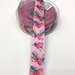 Baskılı Saten Kurdele 2,5 cm-DGK-1224