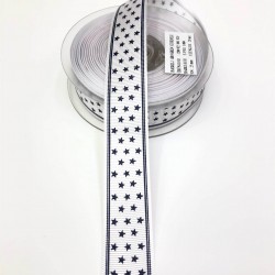 Baskılı Saten Kurdele 2,5 cm-DGK-1239