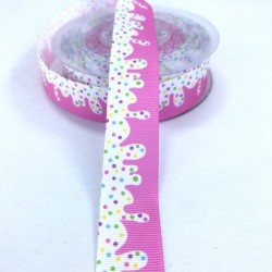 Pembe Desenli Grogren Kurdele-DGK-1481