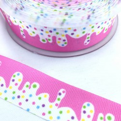 Pembe Desenli Grogren Kurdele-DGK-1481