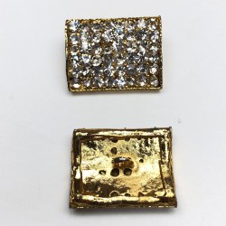 Altın Sarısı Dikdörtgen Taşlı Abiye Düğme-DGM-1001 Altın Sarısı Dikdörtgen Taşlı Abiye Düğme-DGM-1001