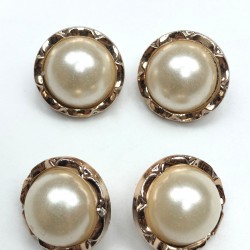 Beyaz Taşlı Abiye Düğme-DGM-1005 Beyaz Taşlı Abiye Düğme-DGM-1005