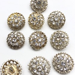 Altın Sarısı Plastik Taşlı Düğme-DGM-1007 Altın Sarısı Plastik Taşlı Düğme-DGM-1007