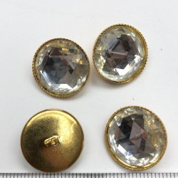 Altın Sarısı Taşlı Abiye Düğme-DGM-1011 Altın Sarısı Taşlı Abiye Düğme-DGM-1011