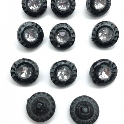 Siyah Plastik Taşlı Düğme-DGM-1020 Siyah Plastik Taşlı Düğme-DGM-1020