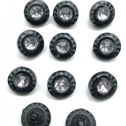 Siyah Plastik Taşlı Düğme-DGM-1020 Siyah Plastik Taşlı Düğme-DGM-1020