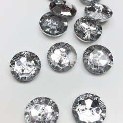 Şeffaf Ortadan Delikli Plastik Düğme-DGM-1024 Şeffaf Ortadan Delikli Plastik Düğme-DGM-1024