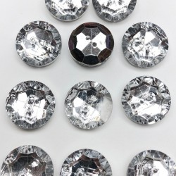 Şeffaf Ortadan Delikli Plastik Düğme-DGM-1024 Şeffaf Ortadan Delikli Plastik Düğme-DGM-1024