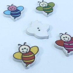 Arı Desenli Renkli Düğme-DGM-1039 Arı Desenli Renkli Düğme-DGM-1039