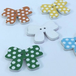 Fiyonk Desenli Renkli Düğme-DGM-1053 Fiyonk Desenli Renkli Düğme-DGM-1053