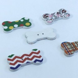 Kemik Desenli Renkli Düğme-DGM-1057 Kemik Desenli Renkli Düğme-DGM-1057