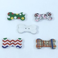 Kemik Desenli Renkli Düğme-DGM-1057 Kemik Desenli Renkli Düğme-DGM-1057