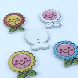 Güneş Desenli Renkli Düğme-DGM-1059 Güneş Desenli Renkli Düğme-DGM-1059