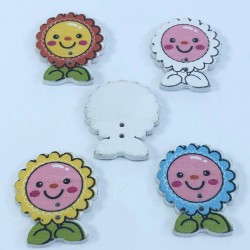 Güneş Desenli Renkli Düğme-DGM-1059 Güneş Desenli Renkli Düğme-DGM-1059