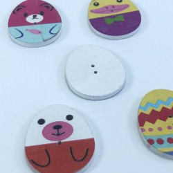 Yumurta Desenli Renkli Düğme-DGM-1065 Yumurta Desenli Renkli Düğme-DGM-1065