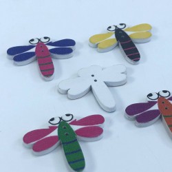 Rengarenk Arı Desenli Düğme-DGM-1074 Rengarenk Arı Desenli Düğme-DGM-1074