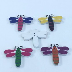 Rengarenk Arı Desenli Düğme-DGM-1074 Rengarenk Arı Desenli Düğme-DGM-1074