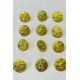 Sarı Desenli Plastik Düğme 1 Paket 10 Adet-DGM-1079