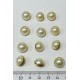 Krem İnci Plastik Alttan Dikmeli Düğme 1 Paket 10 Adet-DGM-1080