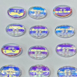 Şeffaf Janjanlı Ortadan Delikli Oval Düğme 1 Paket 10 Adet-DGM-1081 Şeffaf Janjanlı Ortadan Delikli Oval Düğme 1 Paket 10 Adet-DGM-1081