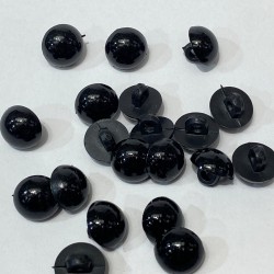 Siyah Plastik İnci Düğme 1 Paket 10 Adet-DGM-1092 Siyah Plastik İnci Düğme 1 Paket 10 Adet-DGM-1092