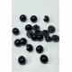 Siyah Plastik İnci Düğme 1 Paket 10 Adet-DGM-1092