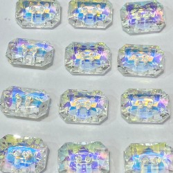 Şeffaf Janjanlı Dikdörtgen Plastik Delikli Düğme 1 Paket 10 Adet-DGM-1094 Şeffaf Janjanlı Dikdörtgen Plastik Delikli Düğme 1 Paket 10 Adet-DGM-1094