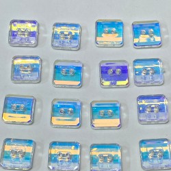 Şeffaf Janjanlı Kare Plastik Delikli Düğme 1 Paket 10 Adet-DGM-1095 Şeffaf Janjanlı Kare Plastik Delikli Düğme 1 Paket 10 Adet-DGM-1095