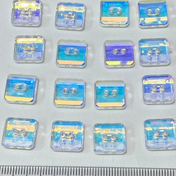 Şeffaf Janjanlı Kare Plastik Delikli Düğme 1 Paket 10 Adet-DGM-1095 Şeffaf Janjanlı Kare Plastik Delikli Düğme 1 Paket 10 Adet-DGM-1095