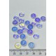 Janjanlı Küçük Yuvarlak Plastik Delikli Düğme 1 Paket 10 Adet-DGM-1097