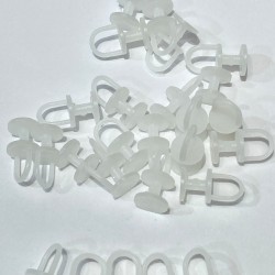 Beyaz Perde Düğmesi 1 Paket 50 Adet-DGM-1098 Beyaz Perde Düğmesi 1 Paket 50 Adet-DGM-1098