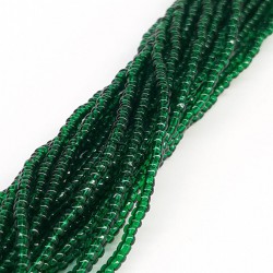 Şeffaf Koyu Yeşil Dizi Kum Boncuk-DKB-19