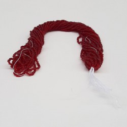 Şeffaf Koyu Kırmızı Dizi Kum Boncuk-DKB-26