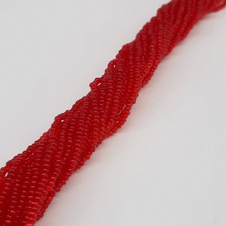 Şeffaf Kırmızı Dizi Kum Boncuk-DKB-28