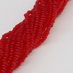 Şeffaf Kırmızı Dizi Kum Boncuk-DKB-28