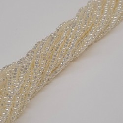 Parlak Açık Krem Dizi Kum Boncuk-DKB-30